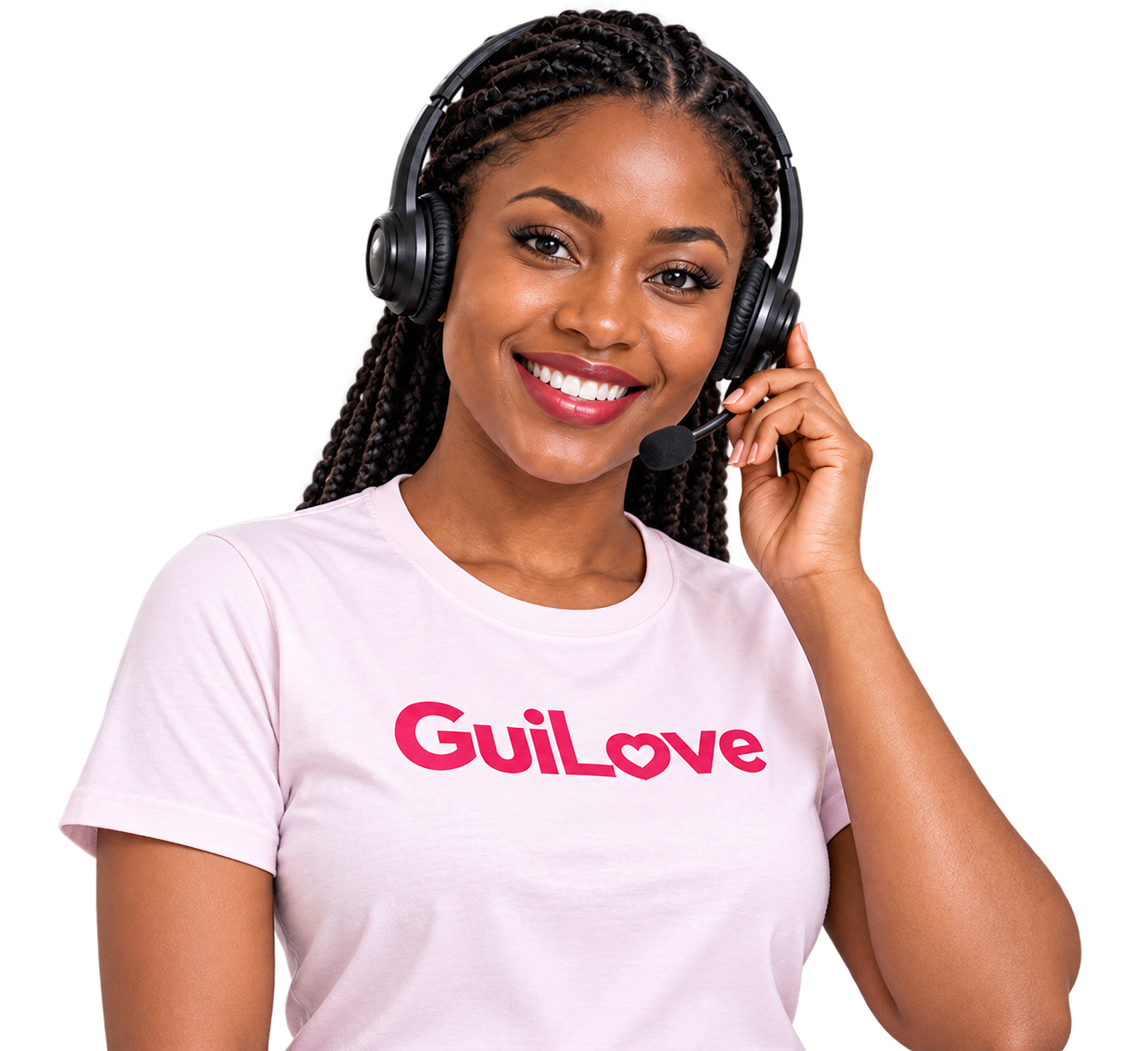 Conseillère clientèle GuiLove prête à vous aider